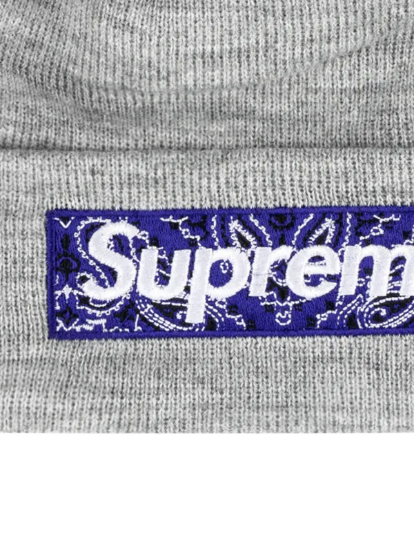 Supreme grey discount bandana box logo