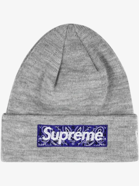 Supreme gorro con logo cuadrado de Supreme x New Era