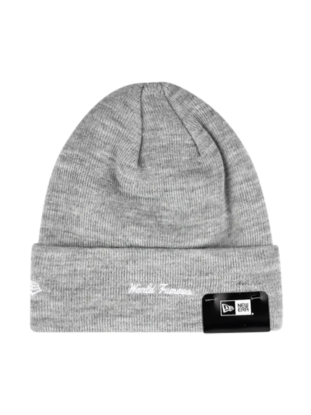 Shop Supreme X New Era Box Logo Knitted Beanie In Grey