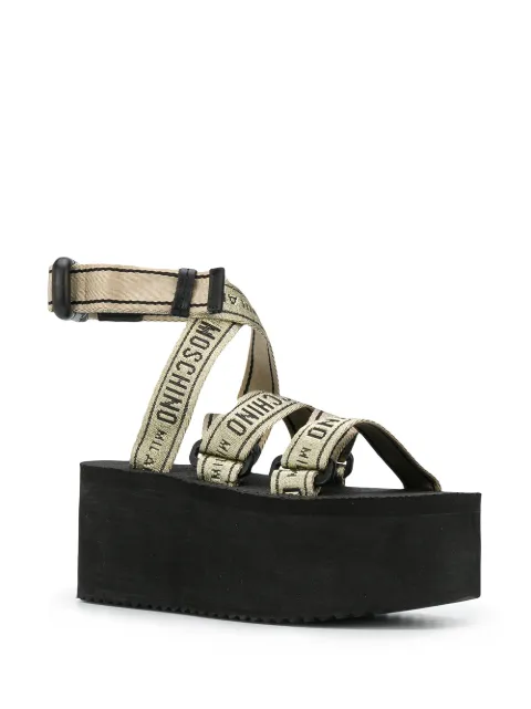 moschino platform sandals