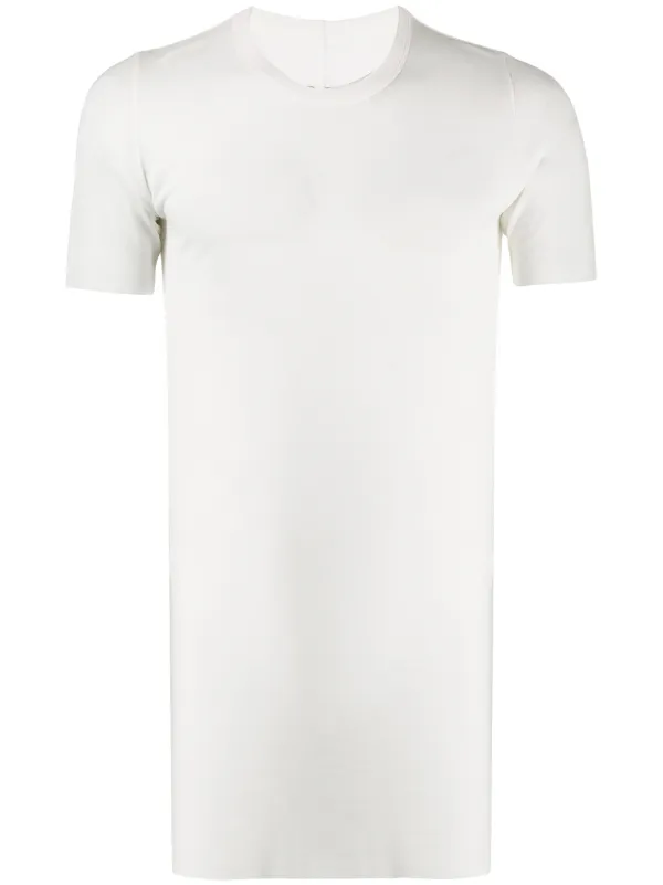 plain white longline t shirt