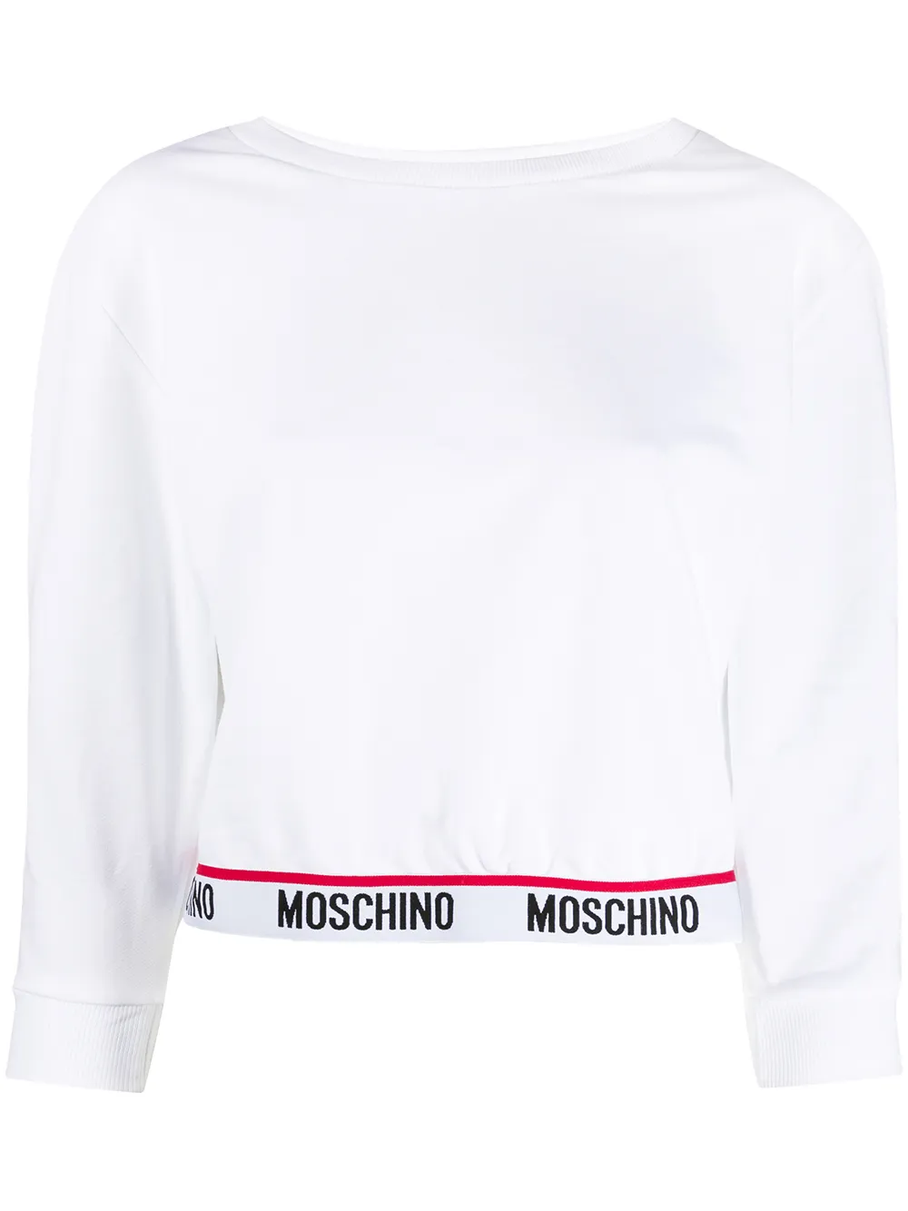 фото Moschino толстовка с логотипом и полосками