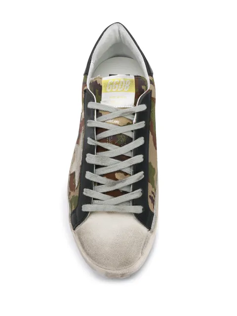 golden goose superstar camouflage print sneakers