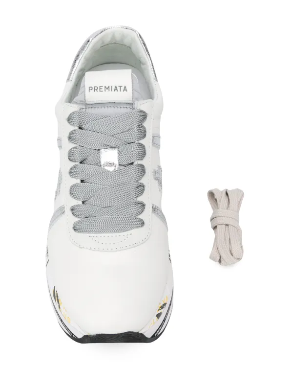 striped platform sneakers