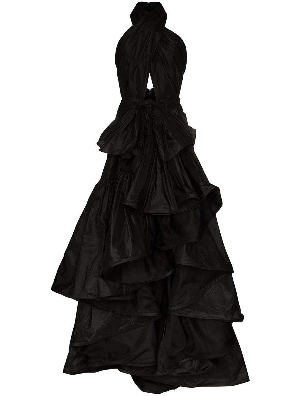 Oscar De La Renta Neckholder Abendkleid In Black Modesens