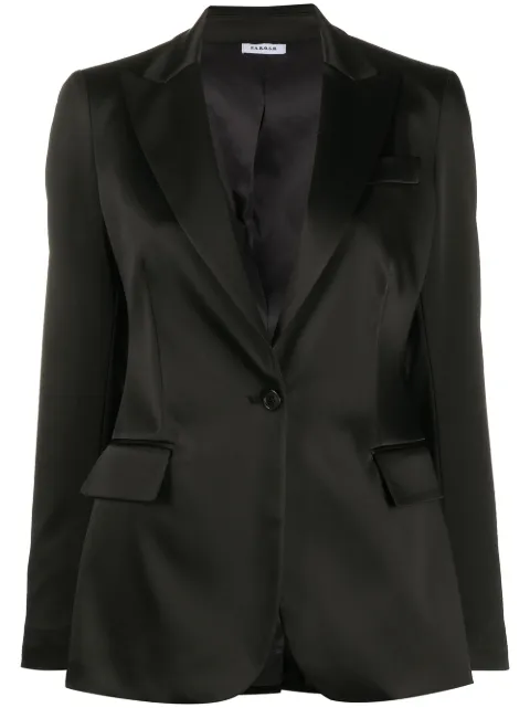 P.A.R.O.S.H. single-breasted satin blazer