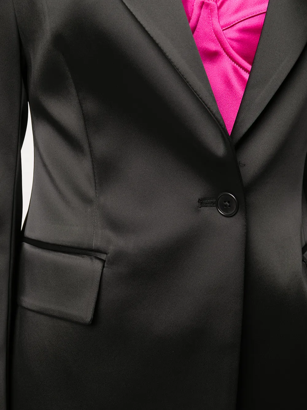 P.A.R.O.S.H. Blazer met enkele rij knopen Zwart