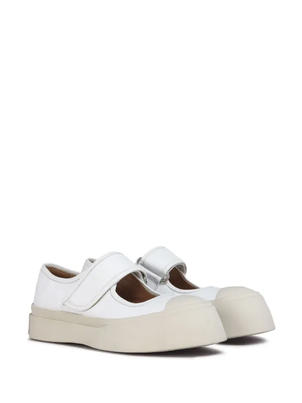 Marni Leather Mary Jane Sneakers - Farfetch