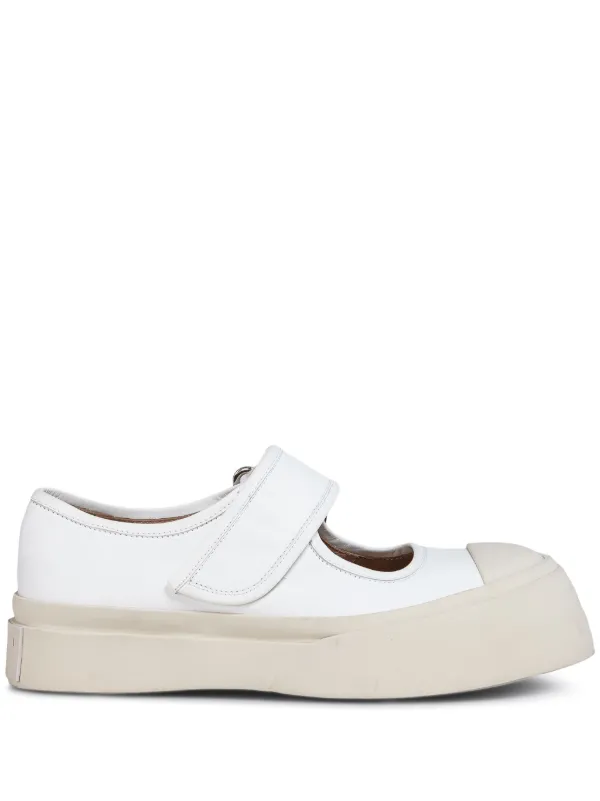ホワイト ナッパレザー PABLO メリージェーンスニーカー | Marni