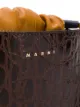 Marni crocodile effect two-tone bucket bag