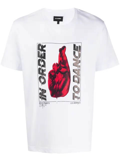 LES HOMMES t-shirt à imprimé graphique