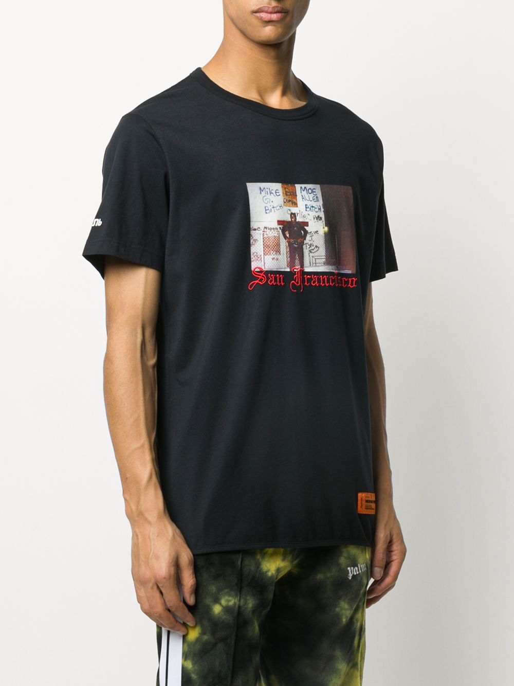 фото Heron preston printed embroidered logo t-shirt