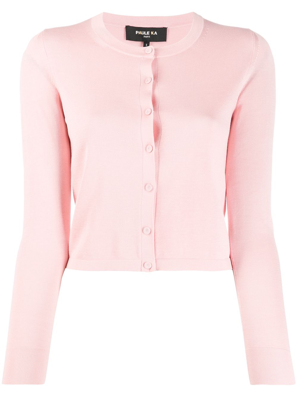 Shop Paule Ka Cropped-cardigan In Pink