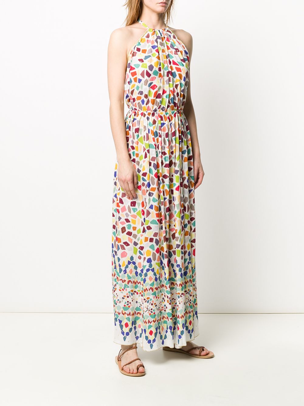 фото Missoni mare tile print halterneck dress