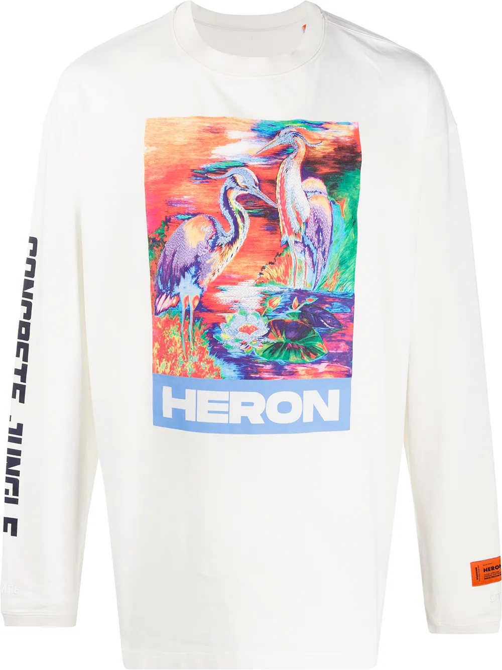 фото Heron preston bird print logo t-shirt