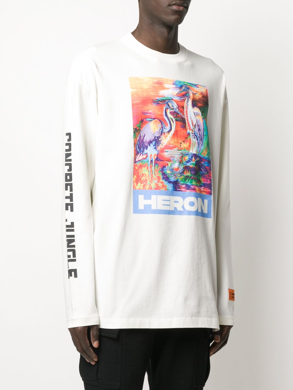 фото Heron preston bird print logo t-shirt