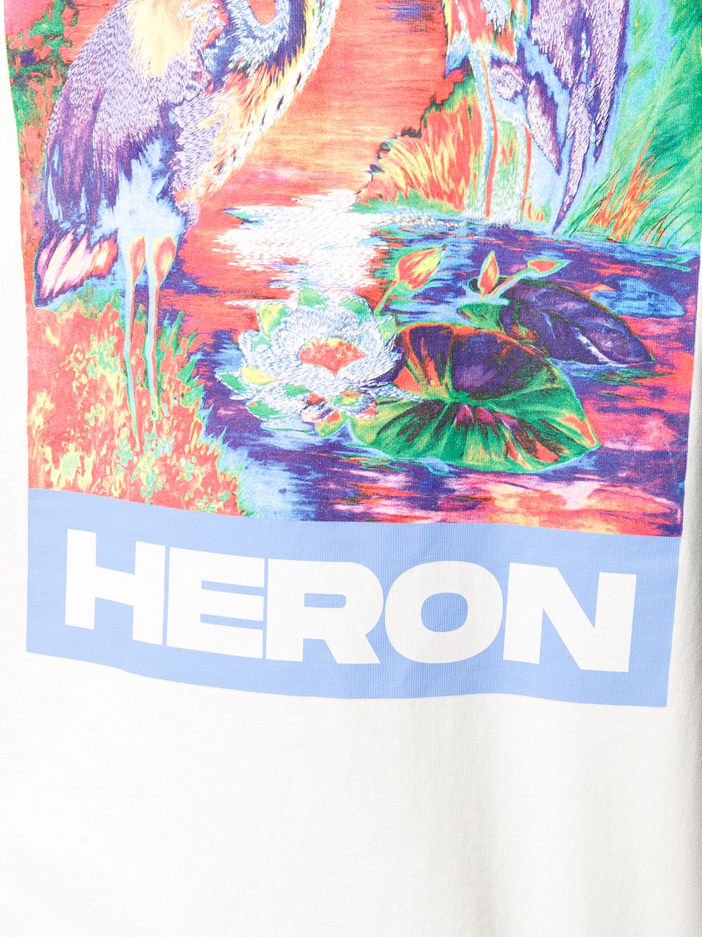 фото Heron preston bird print logo t-shirt