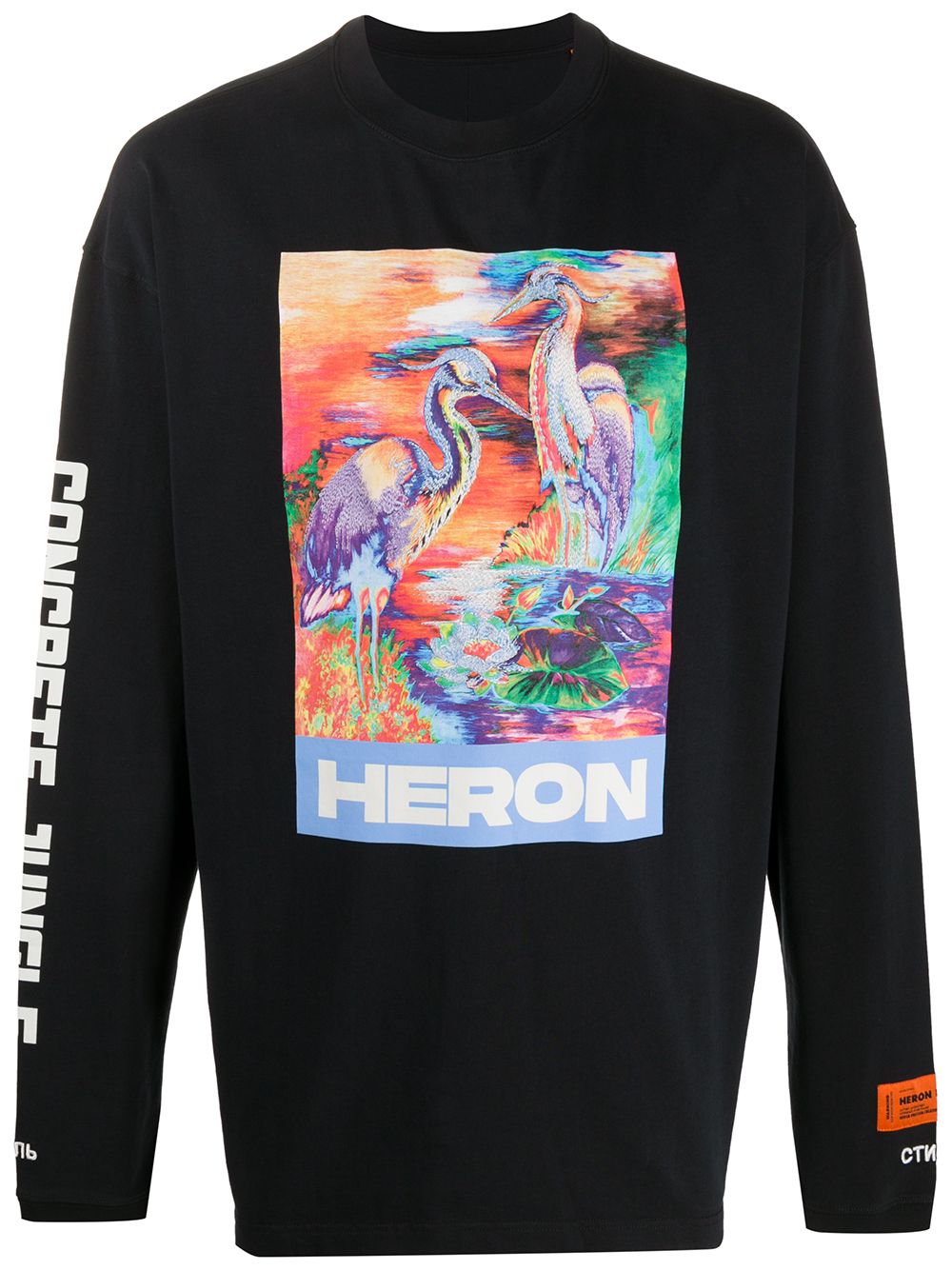 фото Heron preston футболка с принтом