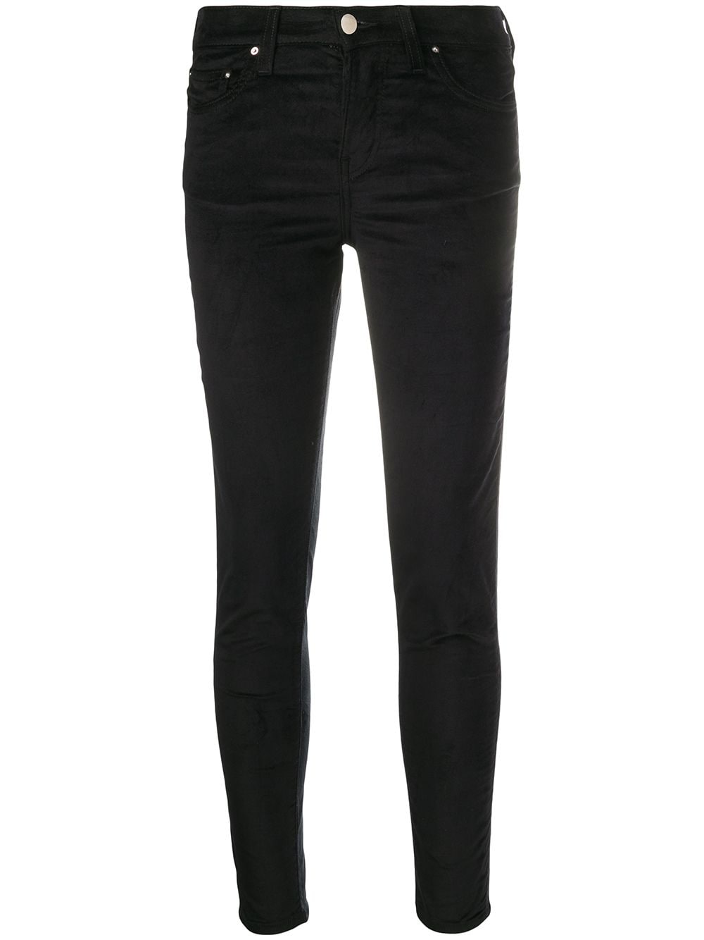 Amiri Skinny Velvet Trousers In Black