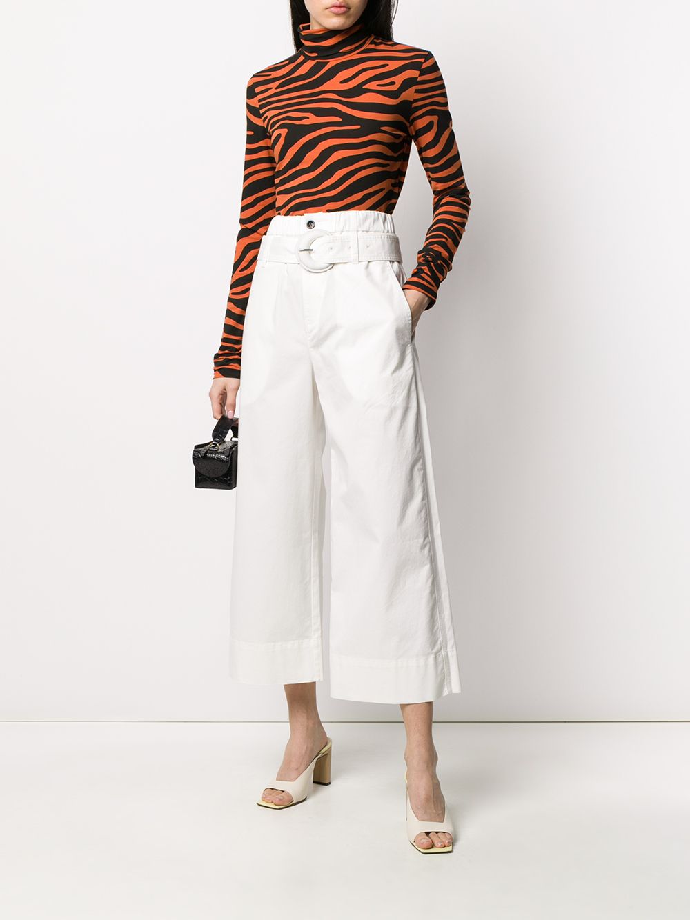 фото Proenza schouler zebra print turtleneck top