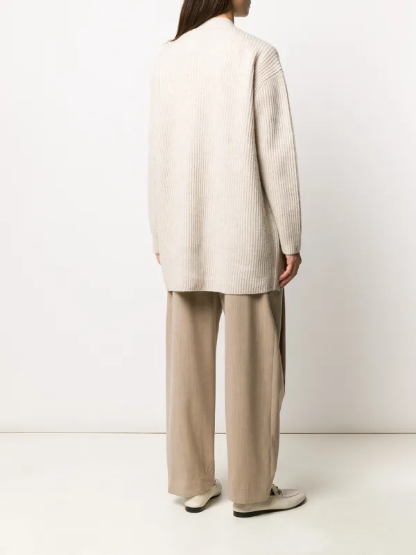 vince ribbed back cardigan
