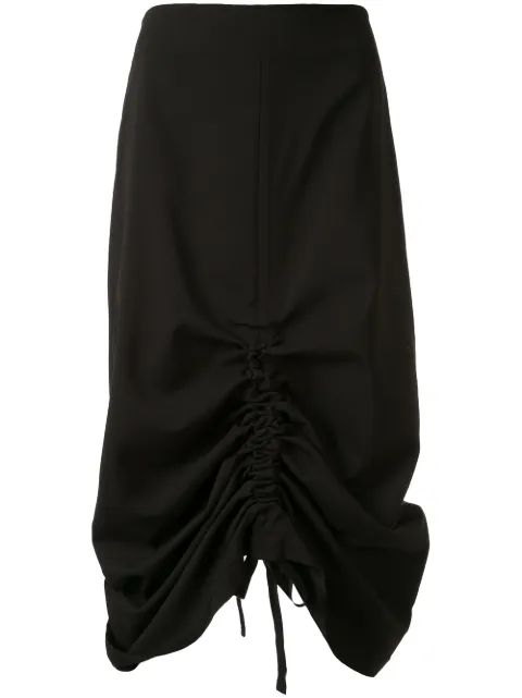 Goen.J ruched midi skirt