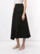 Goen.J asymmetric flared midi skirt