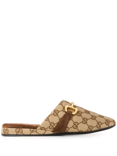 Gucci Slippers Con Monogramma - Farfetch