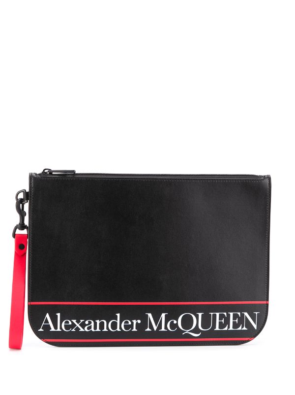 Alexander McQueen Logo Clutch Bag - Farfetch
