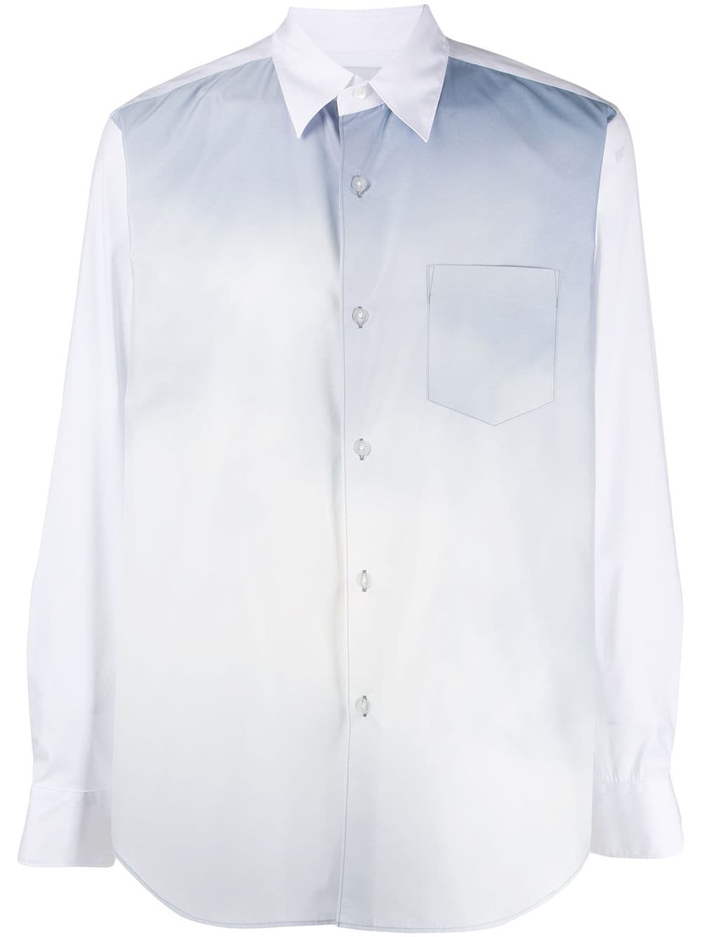 Fumito Ganryu Gradient Effect Shirt In White
