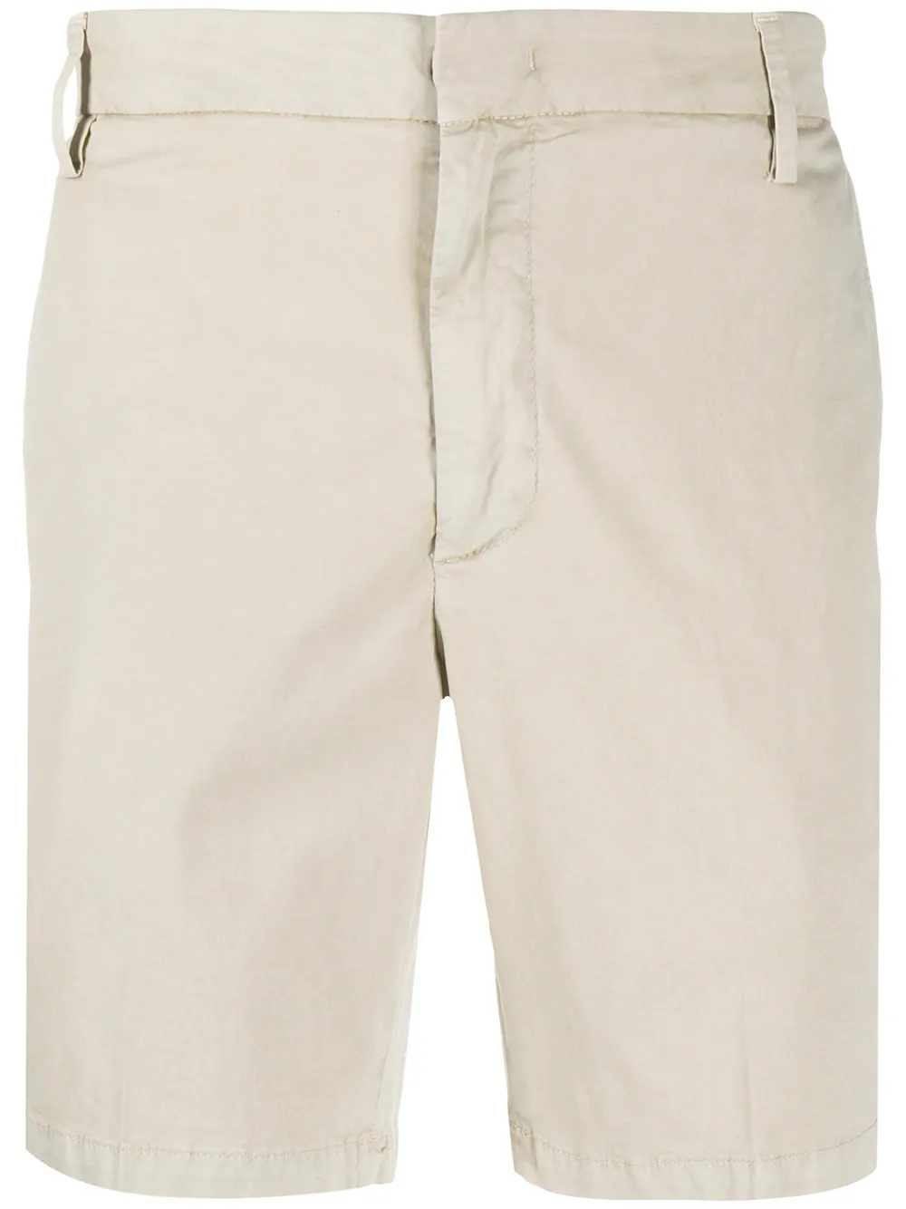 Dondup Concealed-front Shorts In Neutrals