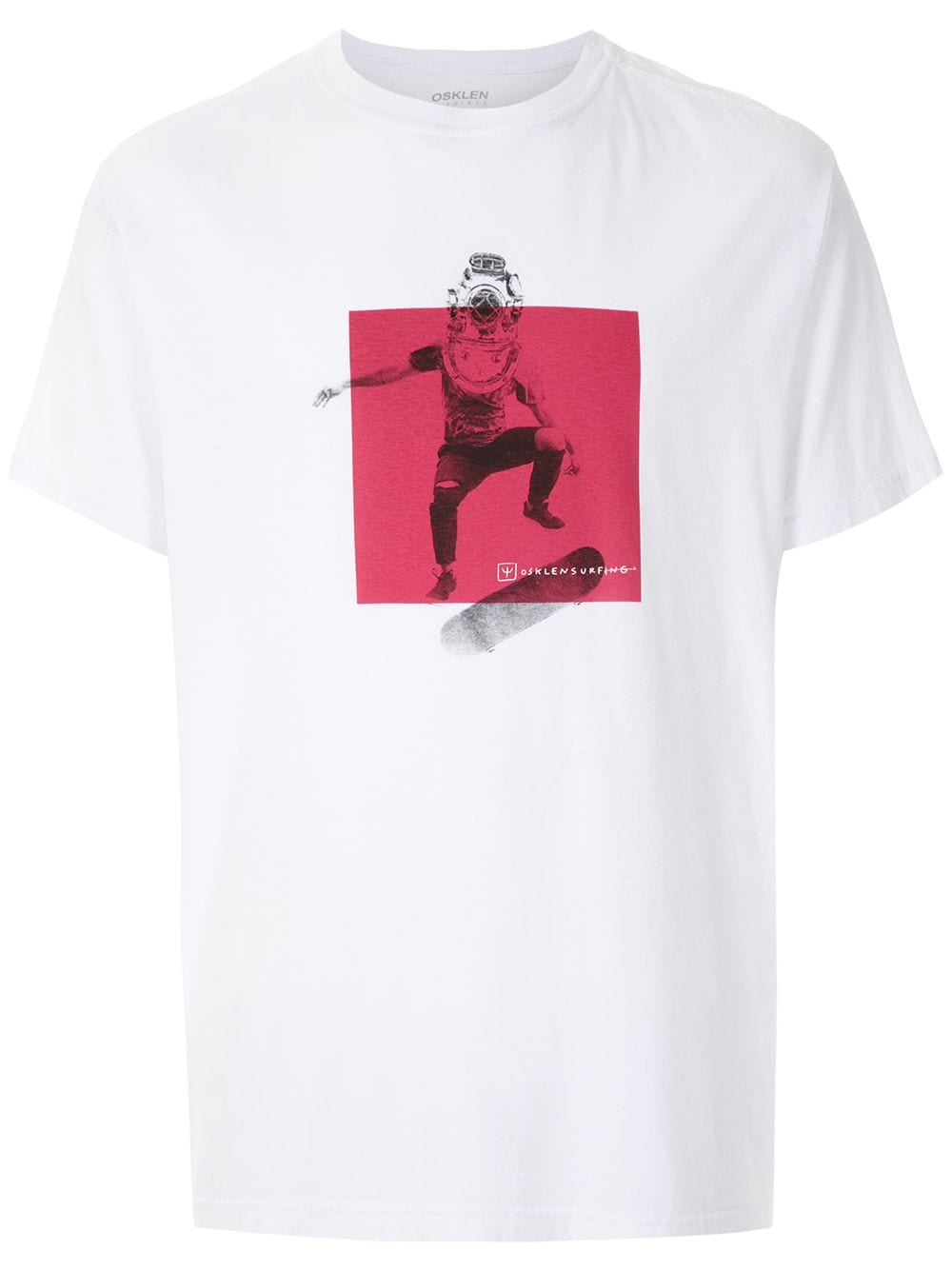 Osklen T-shirt Mit Skater-print In White