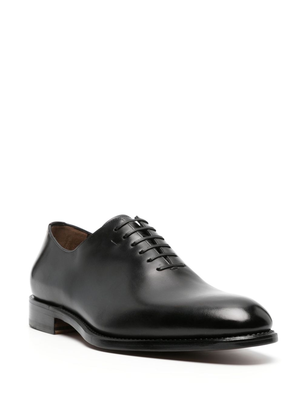 Ferragamo calf leather Oxford shoes - Black