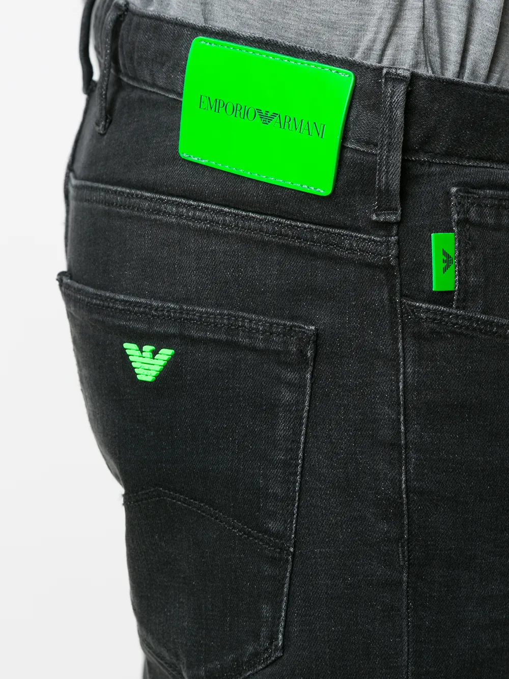 armani paint splatter jeans