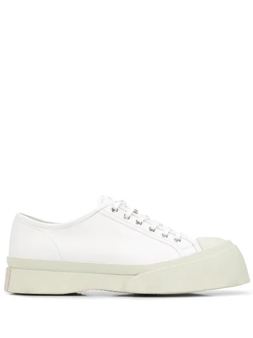 Marni baskets en cuir - Blanc - Marni - Modalova