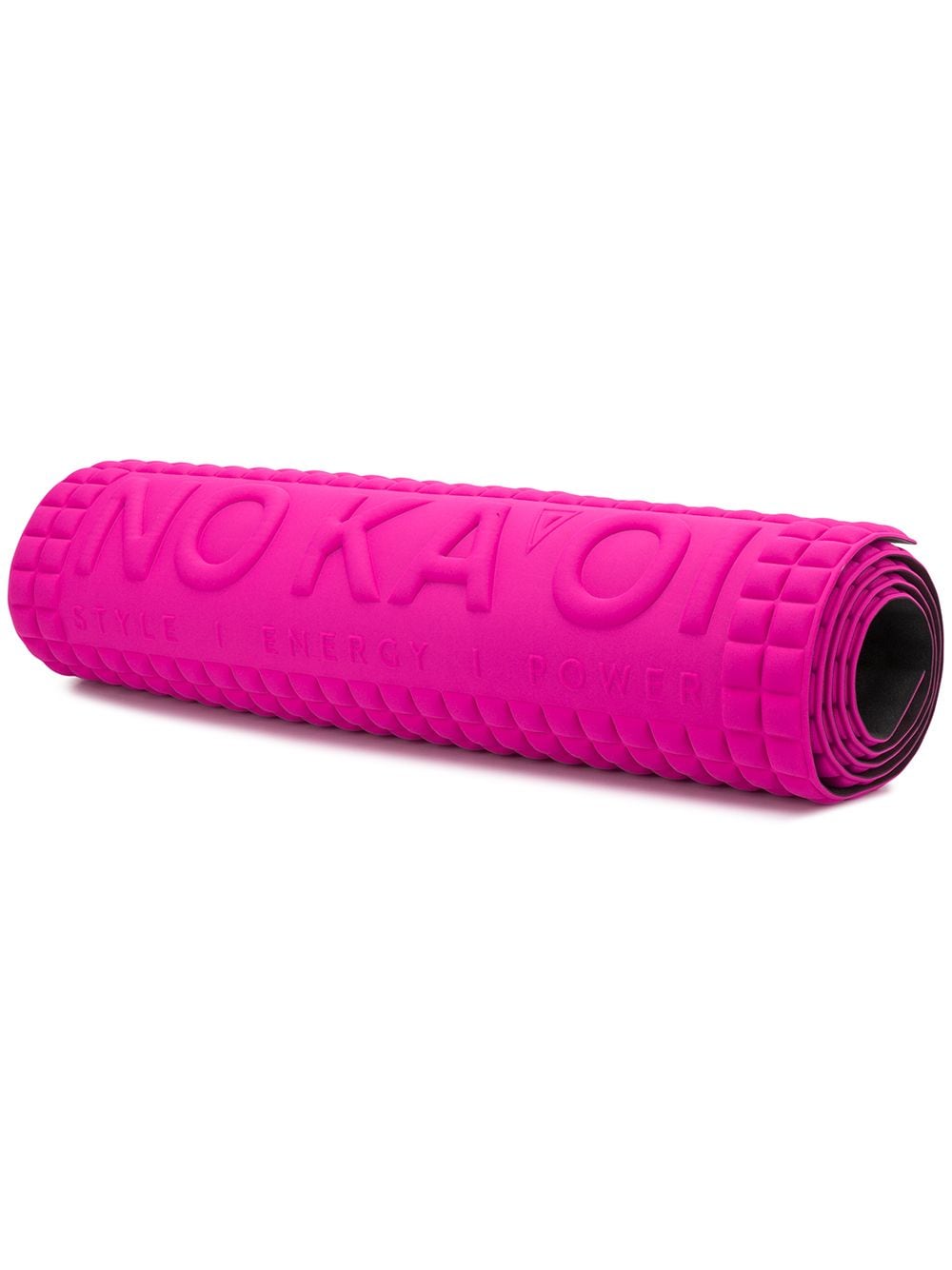 фото No ka' oi мат для йоги с фактурным тисненым логотипом