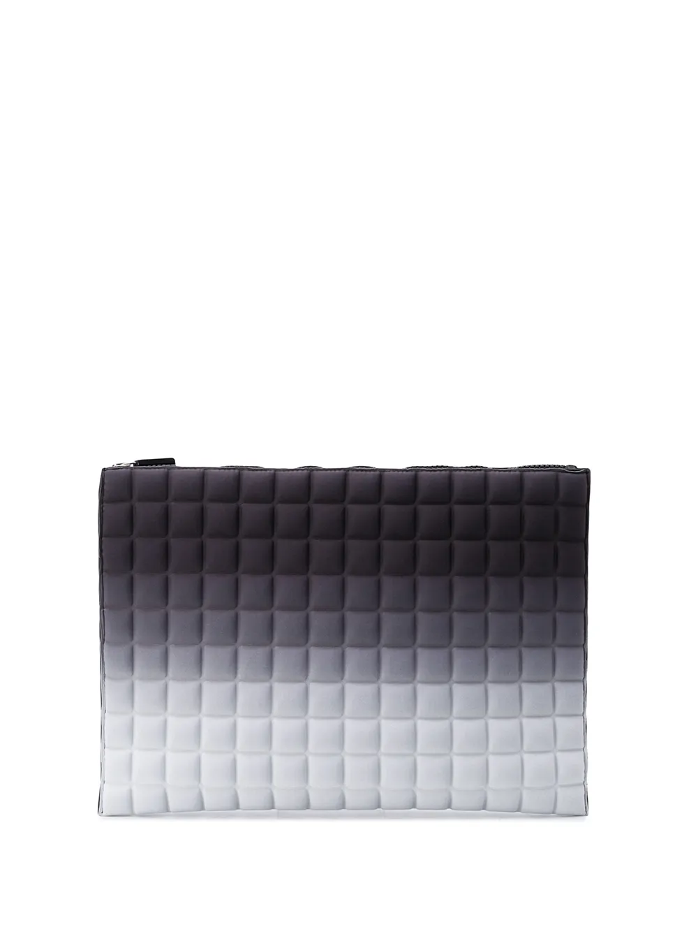 large grey clutch bag