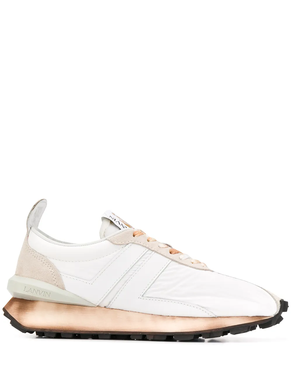 Lanvin White Nylon Bumpr Sneakers In White