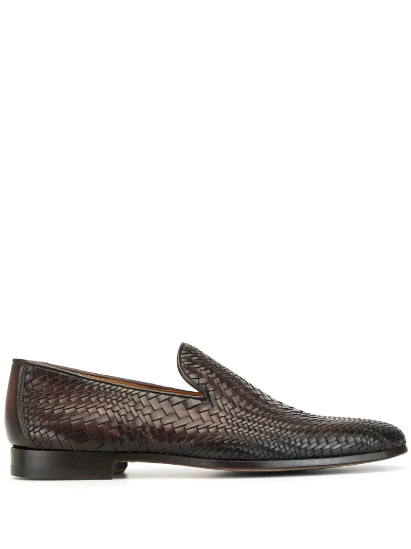Magnanni Loafer Mit Webmuster In Brown