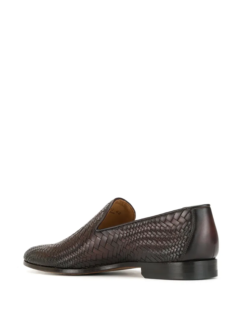 Magnanni Loafer Mit Webmuster In Brown