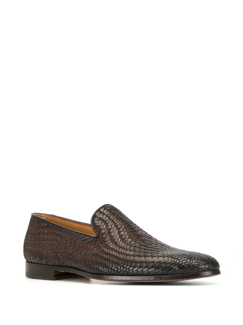 Magnanni Loafer Mit Webmuster In Brown