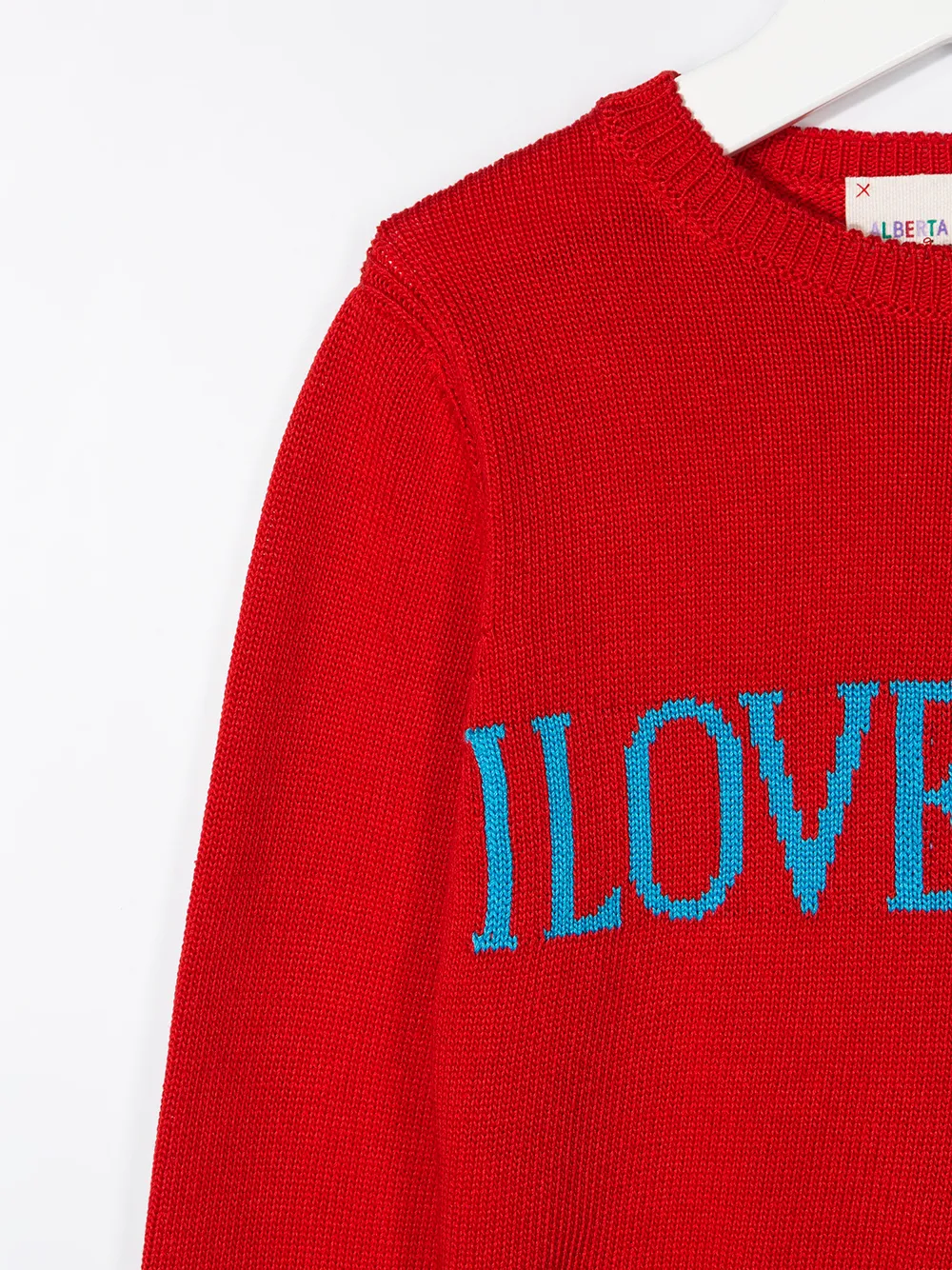  Alberta Ferretti Kids Pullover Mit Slogan Stickerei   Rot 