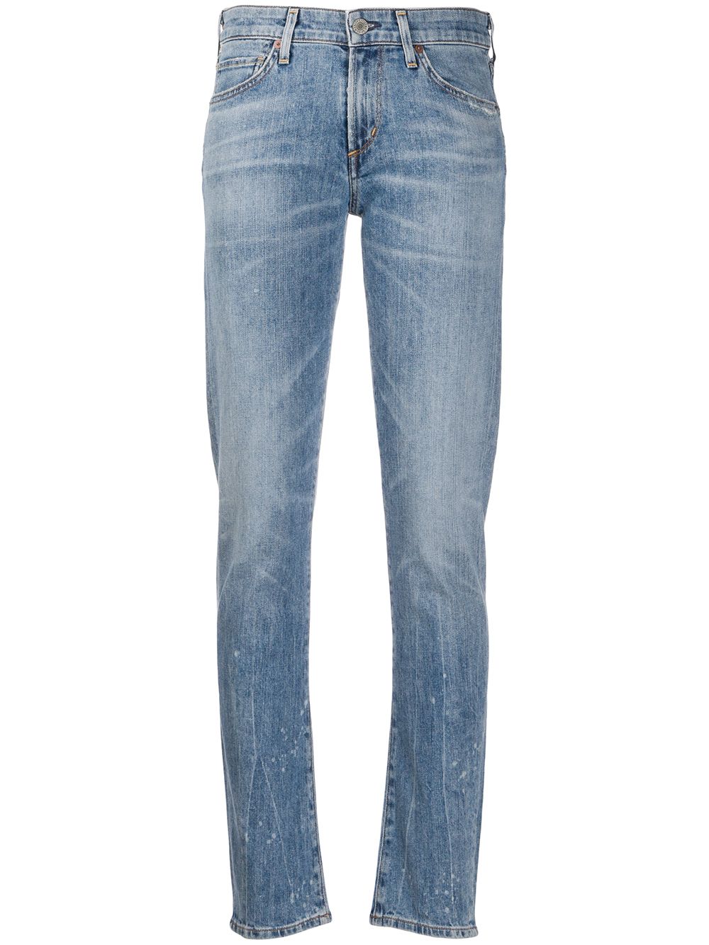 Citizens Of Humanity Low Rise Skinny Jeans In Blue