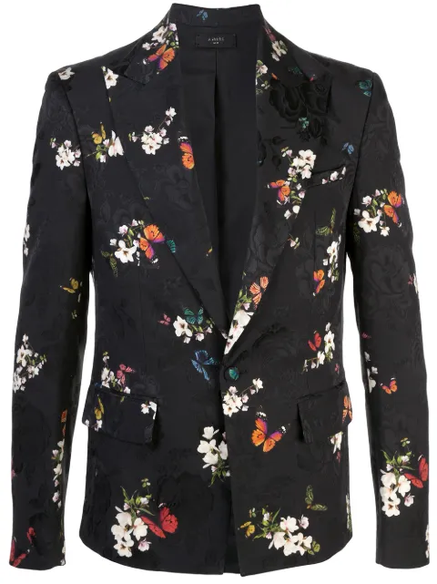 AMIRI floral embroidered printed blazer