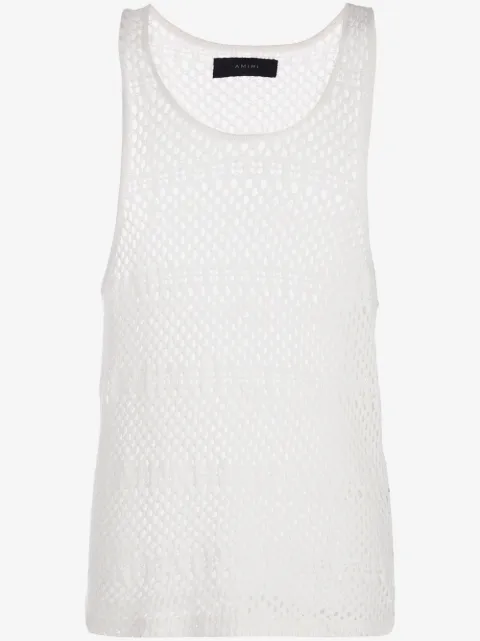 AMIRI mesh style knitted vest top