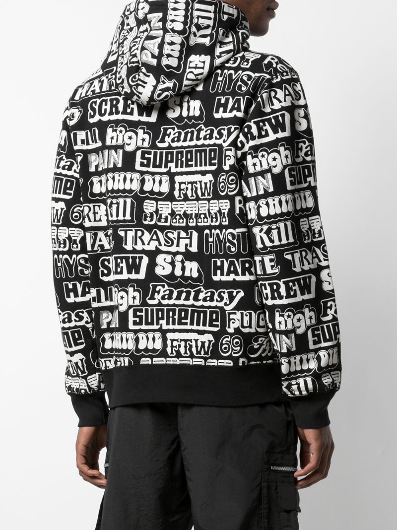 Shop Supreme Hysteric Glamour Hoodie In Black