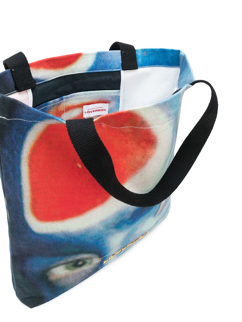 фото Charles jeffrey loverboy face print tote bag