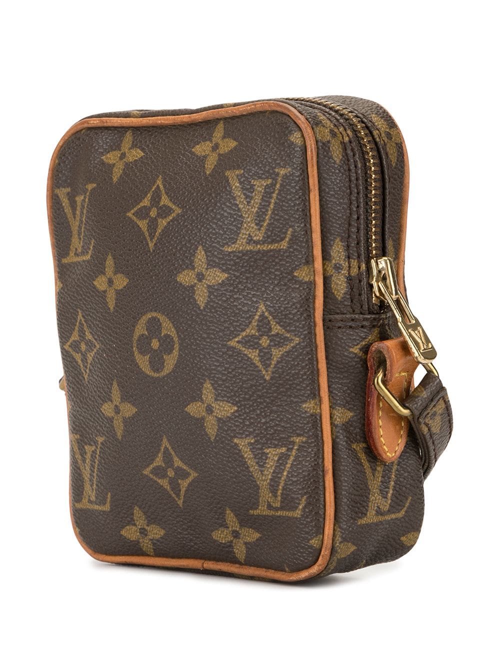 LOUIS VUITTON LV Mini Danube Shoulder Bag Monogram Leather Brown