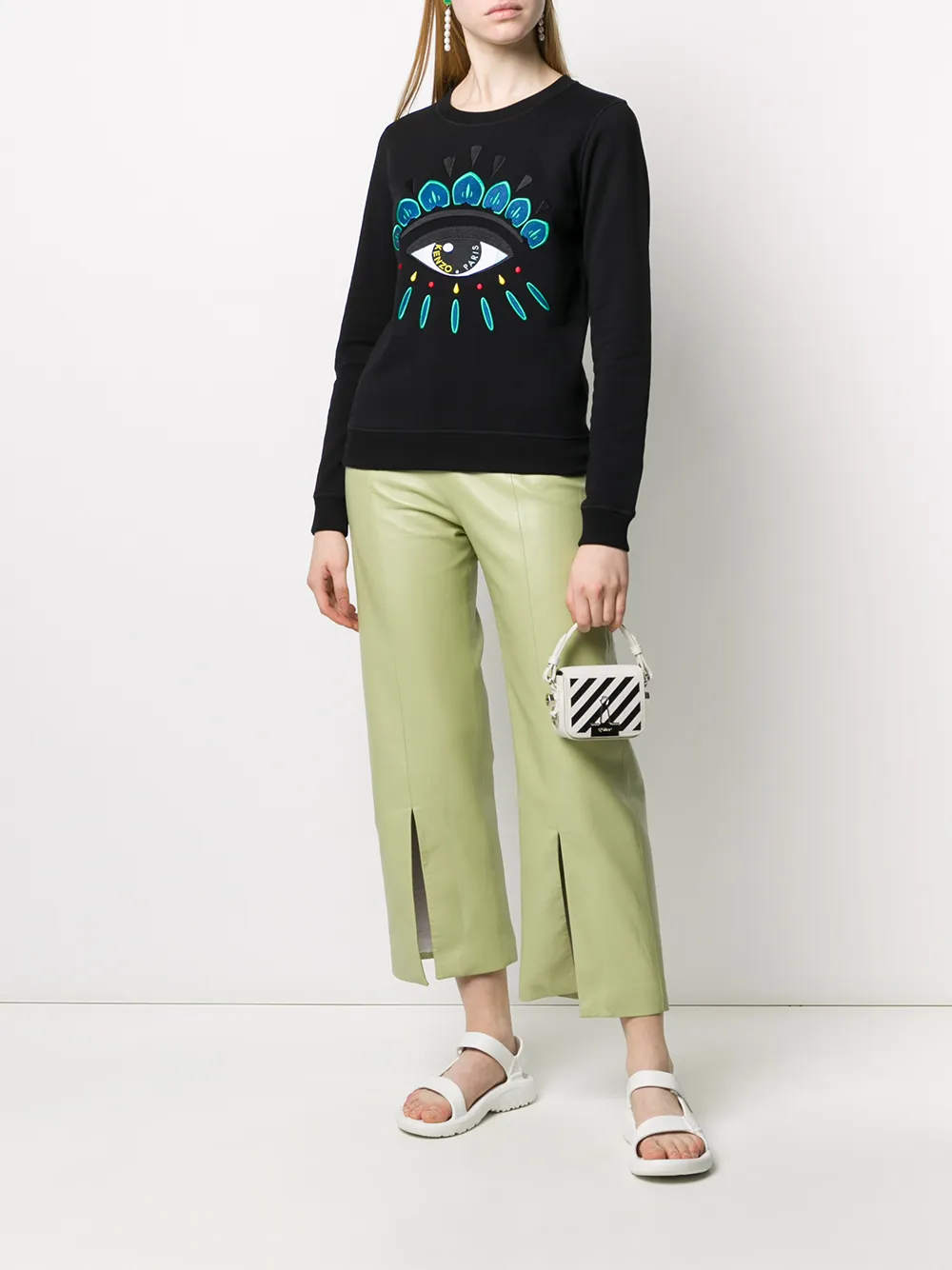 фото Kenzo eye embroidered sweatshirt