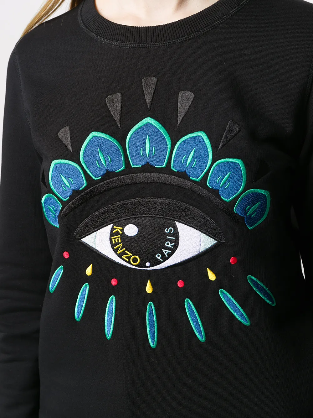 фото Kenzo eye embroidered sweatshirt